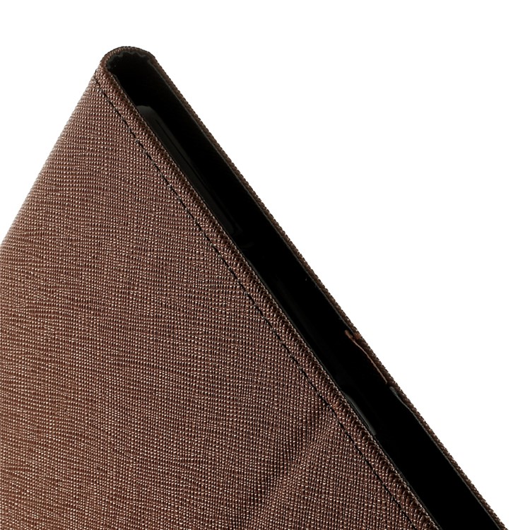 MERCURY Goospery Fancy Diary for iPad Air 2 Wallet Leather Stand Shell - Brown-9