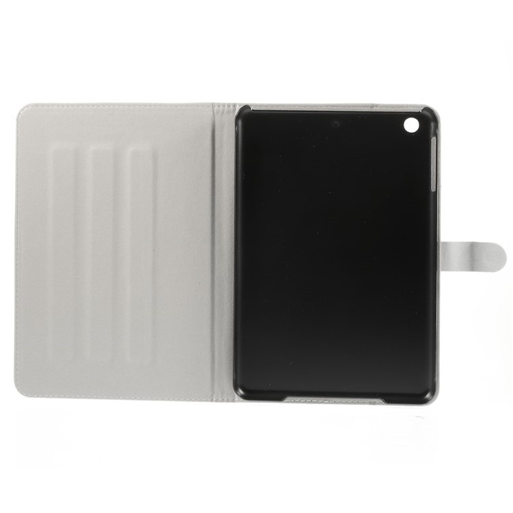 For iPad Mini / Mini 2 / Mini 3 Silk Leather Magnetic Stand Case - Rainbow Stripes-6