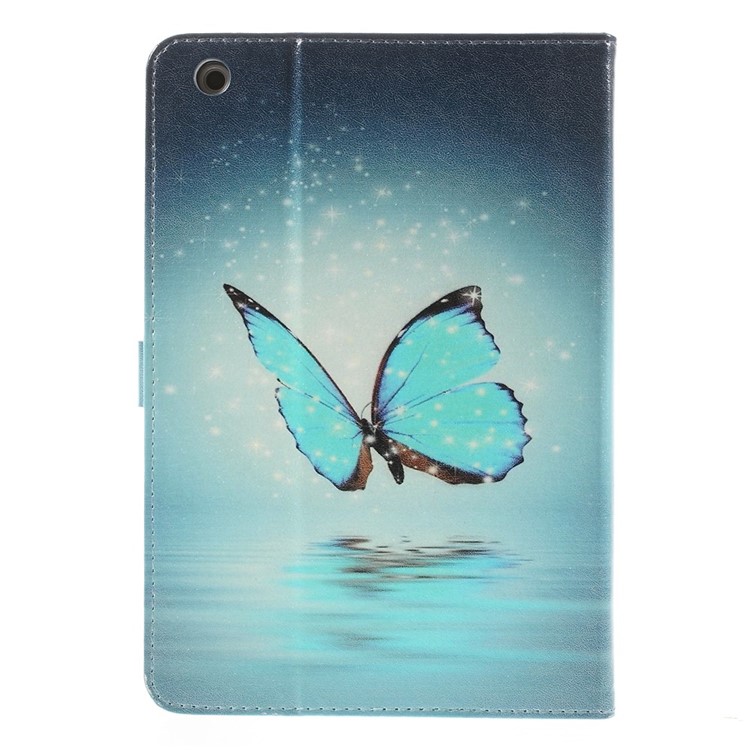 For iPad Mini / Mini 2 / Mini 3 Silk Leather Magnetic Stand Shell - Dreamlike Butterfly-3