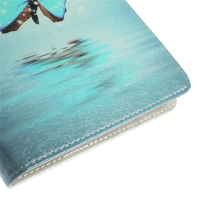 For iPad Mini / Mini 2 / Mini 3 Silk Leather Magnetic Stand Shell - Dreamlike Butterfly-8
