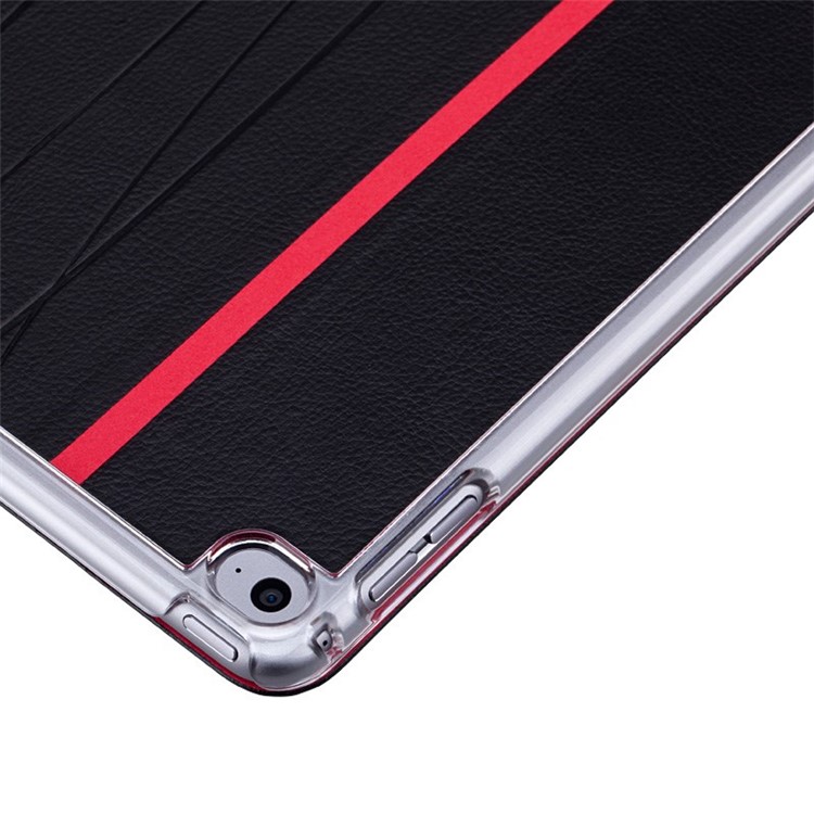 MOMAX Be Elite Lines Pattern Tri-fold Stand Smart Leather Case for iPad Air 2 - Black-7