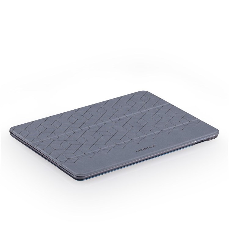 MOMAX Be Elite Cube Pattern Tri-fold Stand Smart Leather Cover for iPad Air 2 - Grey-5
