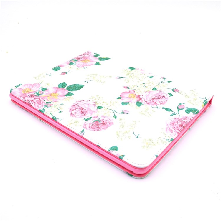 Beautiful Peony Smart Leather Flip Stand Cover for iPad Air 2-3