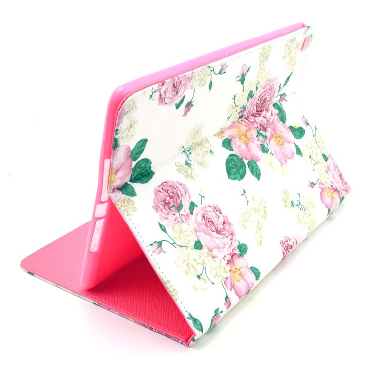 Beautiful Peony Smart Leather Flip Stand Cover for iPad Air 2-5