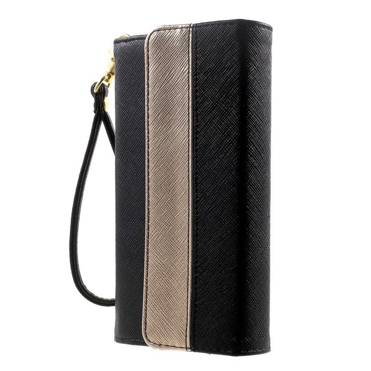 Multiple Slots Wallet Leather Case Pouch for iPhone 7 Plus/ 6 Plus/ 6s Plus, Galaxy Note 4 Etc, Size: 16.5 x 8cm - Black-3