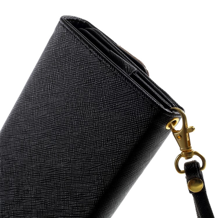 Multiple Slots Wallet Leather Case Pouch for iPhone 7 Plus/ 6 Plus/ 6s Plus, Galaxy Note 4 Etc, Size: 16.5 x 8cm - Black-9