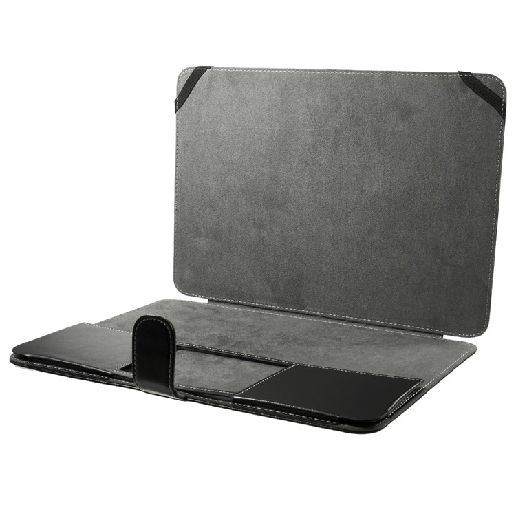 Crazy Horse Leder Schutzhülle Für MacBook Air 13,3 Zoll - Schwarz-3
