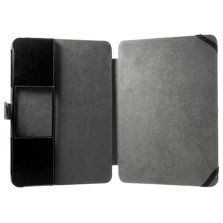 Crazy Horse Leder Schutzhülle Für MacBook Air 13,3 Zoll - Schwarz-4