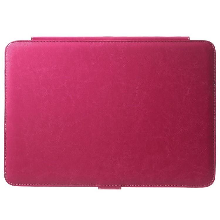 Crazy Horse Leather Protective Case for MacBook Air 13.3 inch - Rose-2