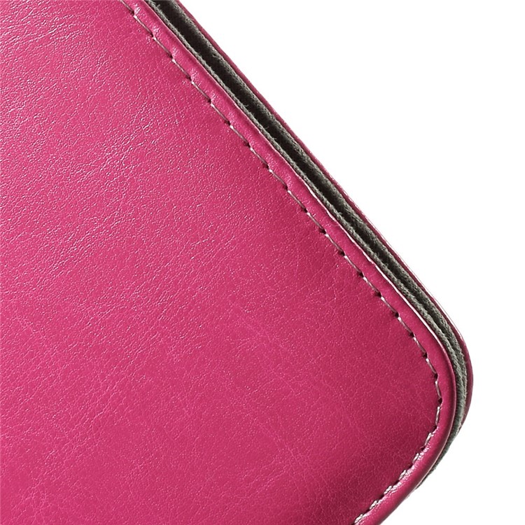 Crazy Horse Leather Protective Case for MacBook Air 13.3 inch - Rose-6