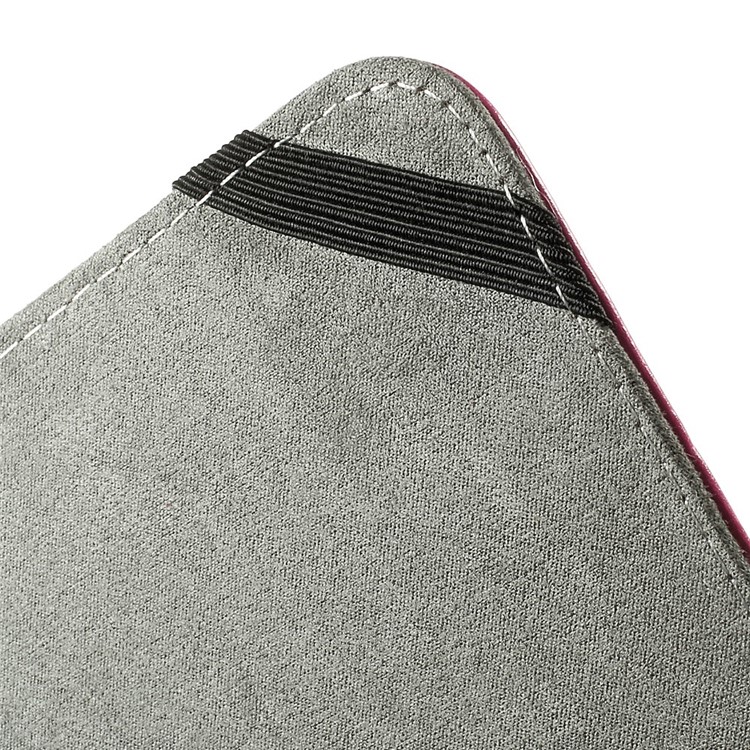 Crazy Horse Leather Protective Case for MacBook Air 13.3 inch - Rose-8