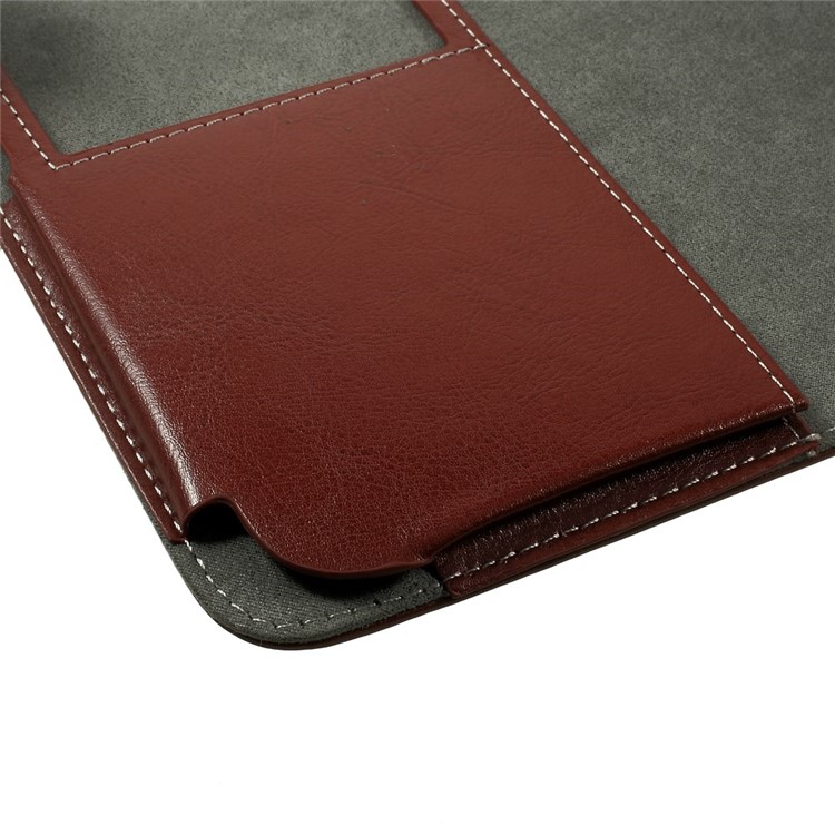 Crazy Horse Leather Protective Shell for MacBook Air 13.3 inch - Brown-5