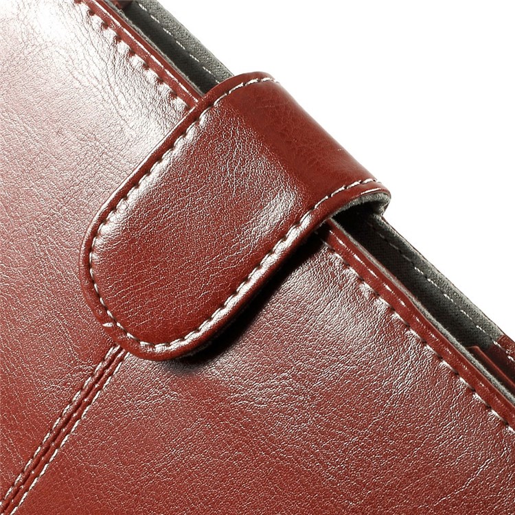 Crazy Horse Leather Protective Shell for MacBook Air 13.3 inch - Brown-6