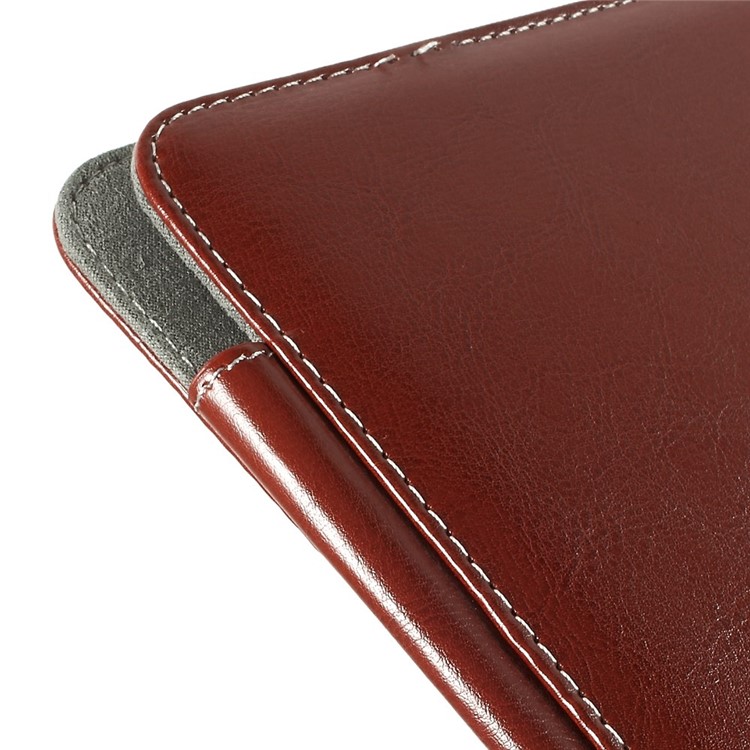 Crazy Horse Leather Protective Shell for MacBook Air 13.3 inch - Brown-8