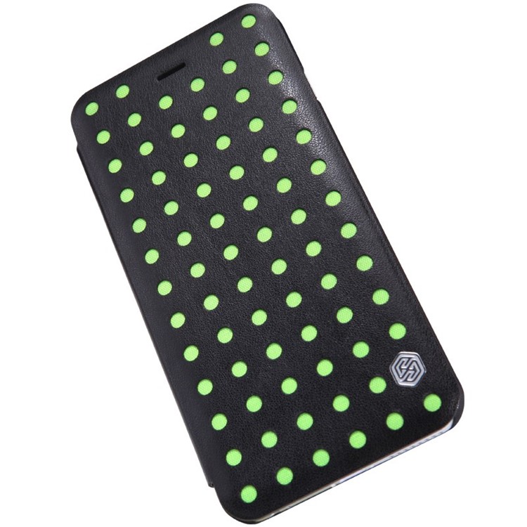 NILLKIN Pop Series Polka Dots Pattern Leather Case Cover w/ Card Holder for iPhone 6 Plus / 6s Plus - Green-4