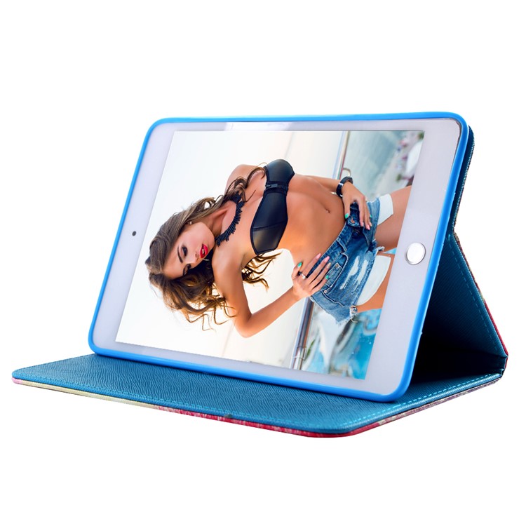 Quote Live the Life You Love Leather Case for iPad Mini / Mini 2 / Mini 3 w/ Stand-5