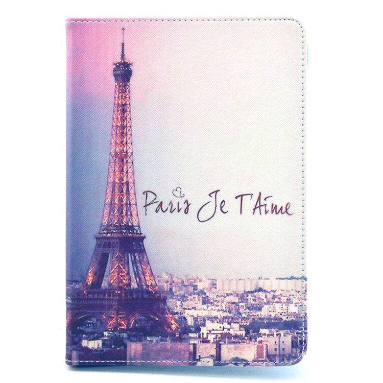 Paris Eiffel Tower Leather Cover for iPad Mini / Mini 2 / Mini 3 w/ Stand-1