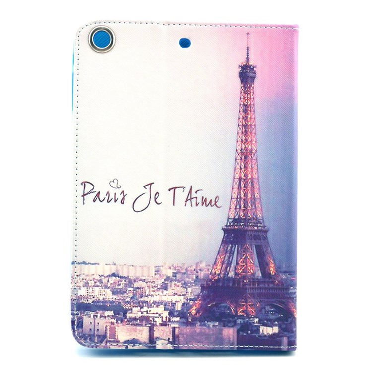 Paris Eiffel Tower Leather Cover for iPad Mini / Mini 2 / Mini 3 w/ Stand-2
