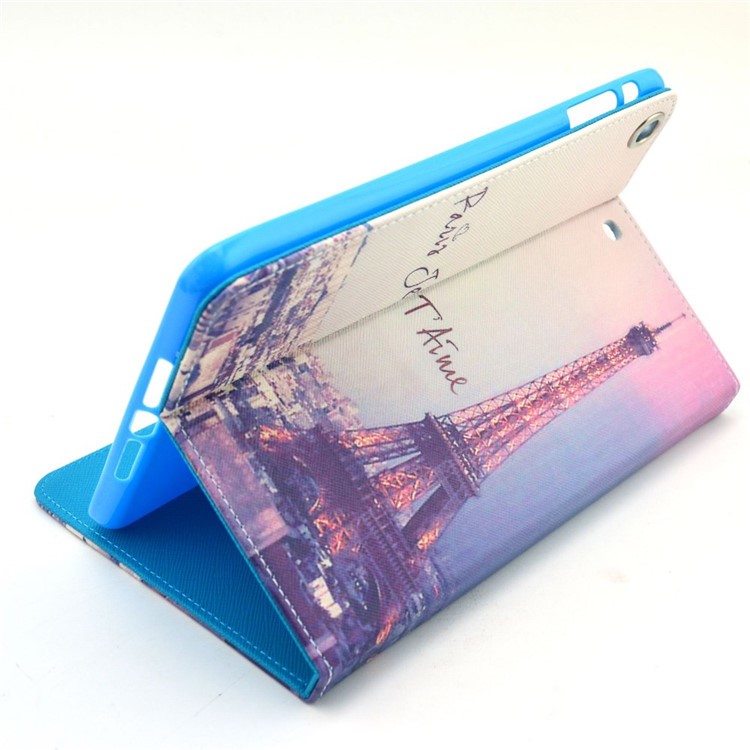 Paris Eiffel Tower Leather Cover for iPad Mini / Mini 2 / Mini 3 w/ Stand-5