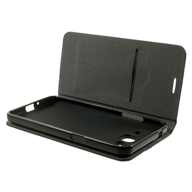 Two-color Folio Leather Stand Case for Samsung Galaxy Grand Prime SM-G530H - Black-10