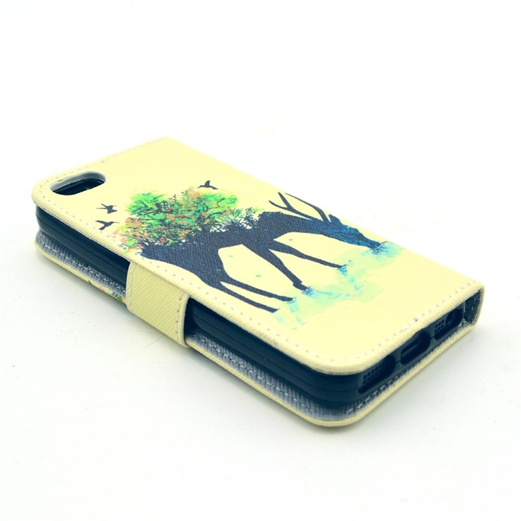 Unique Deer Wallet Leather Stand Case for iPhone SE 5s 5-4