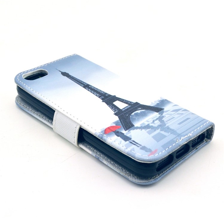 Eiffel Tower Wallet Leather Stand Case Cover for iPhone SE 5s 5-4