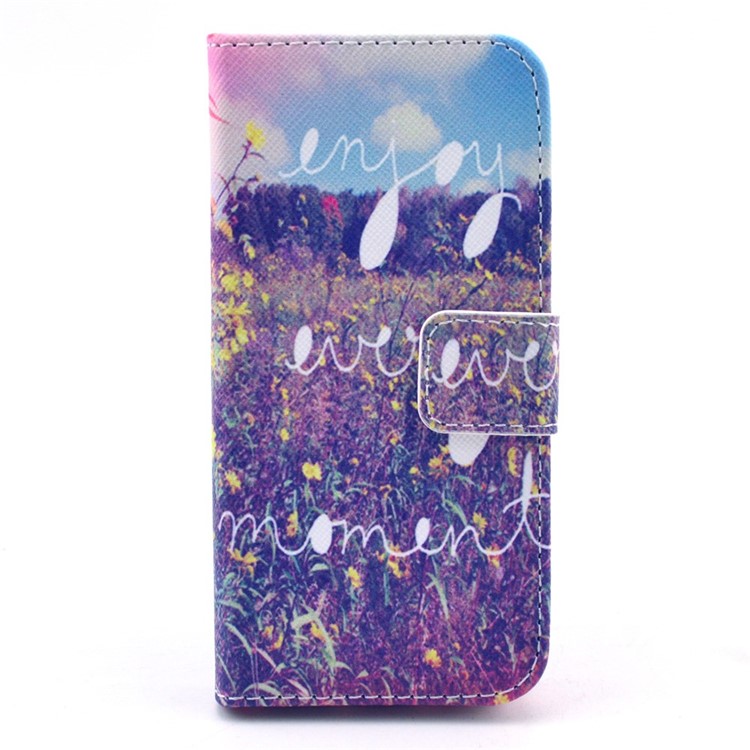 Purple Lavender Leather Stand Case w/ Card Slots for iPhone SE 5s 5-1