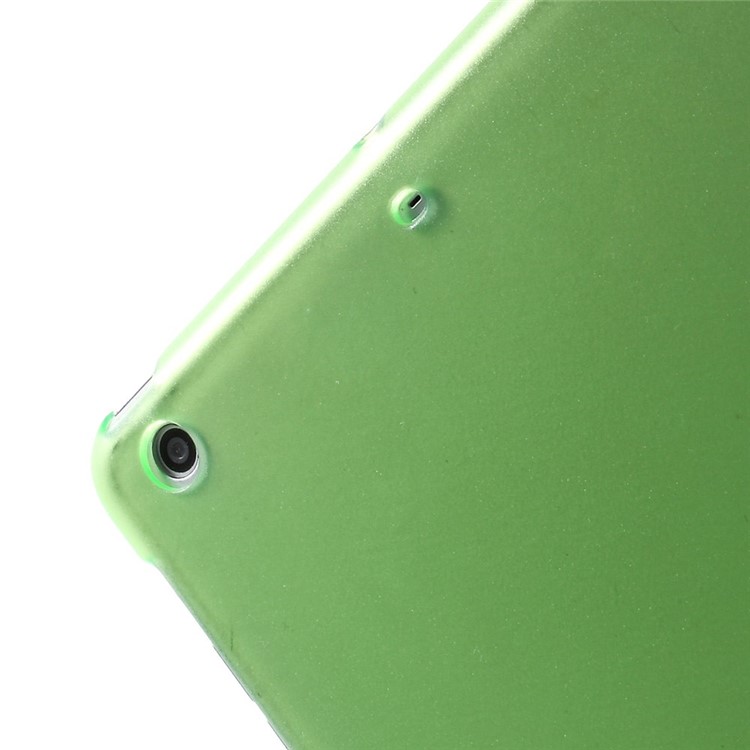 For iPad mini / mini 2 / mini 3 Tri-fold Smart Leather Shell + Plastic Cover - Green-9