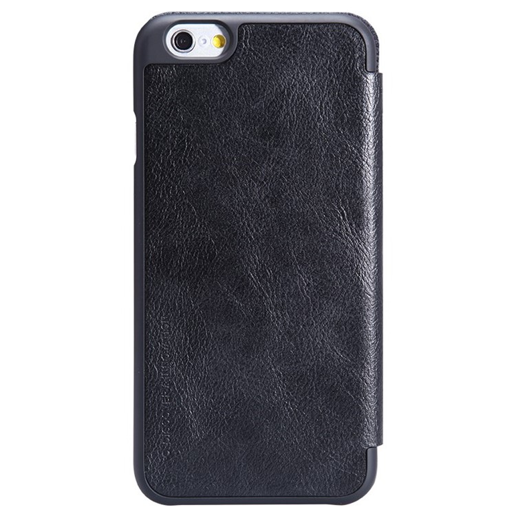 NILLKIN Qin Series Leather Flip Case for iPhone 6s / 6 4.7-inch w/ Card Slot - Black-2