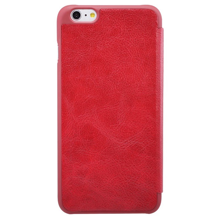 NILLKIN Qin Series Leather Card Holder Case for iPhone 6s / 6 4.7-inch - Red-2