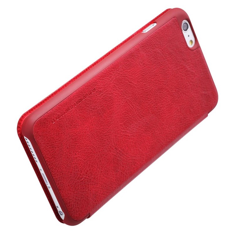 NILLKIN Qin Series Leather Card Holder Case for iPhone 6s / 6 4.7-inch - Red-4