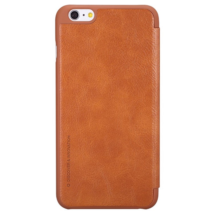 NILLKIN Qin Series Leather Card Holder Cover for iPhone 6s / 6 4.7-inch - Brown-2