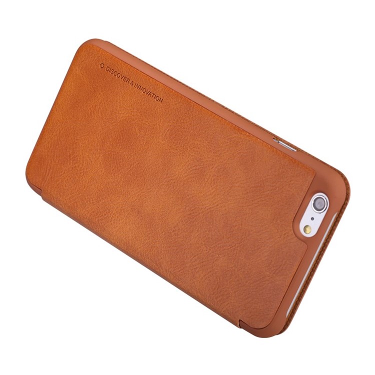 NILLKIN Qin Series Leather Card Holder Cover for iPhone 6s / 6 4.7-inch - Brown-3