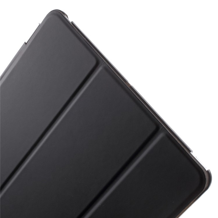Tri-fold PU Leather Smart Cover and Companion PC Back Case for iPad Air - Black-8