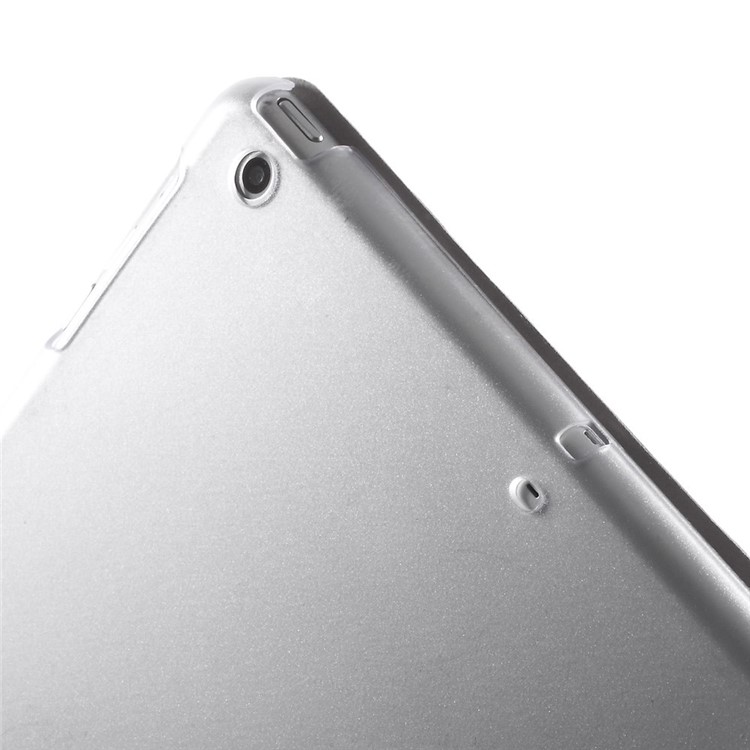 Tri-fold PU Leather Smart Cover and Companion PC Back Shell for iPad Air - White-10