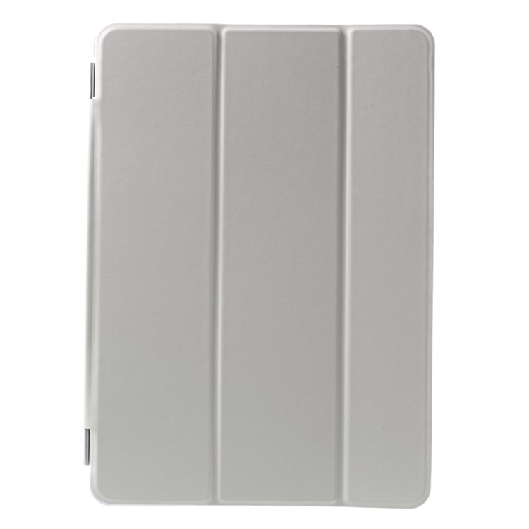 Tri-fold PU Leather Smart Cover and Companion PC Back Shell for iPad Air - White-2