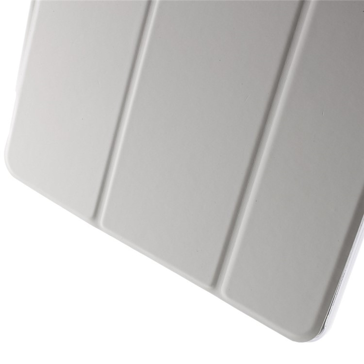 Tri-fold PU Leather Smart Cover and Companion PC Back Shell for iPad Air - White-8