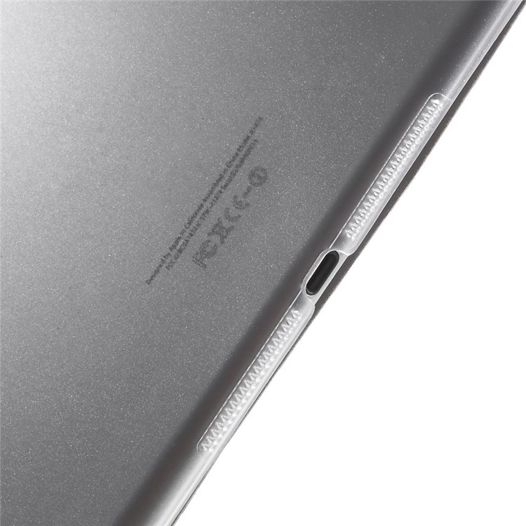 Tri-fold PU Leather Smart Cover and Companion PC Back Shell for iPad Air - White-9