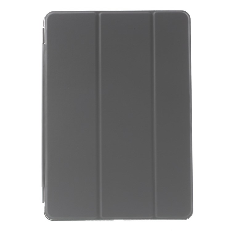 tri-Fold Stand Smart Leather Cover et Companion PC Back Shell pour iPad Air - gris-2