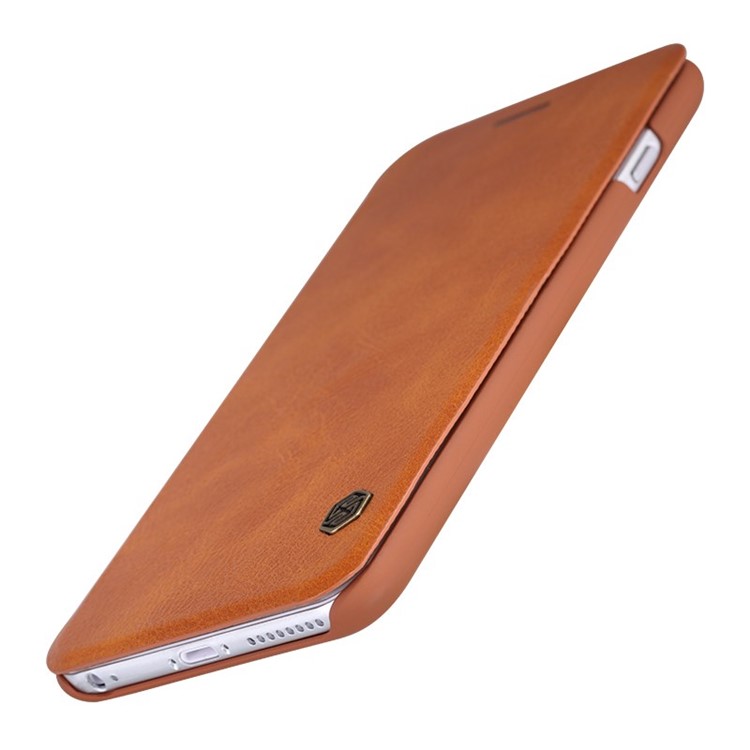 NILLKIN Qin Series Folio Leather Case Card Holder for iPhone 6 Plus / 6s Plus - Brown-4