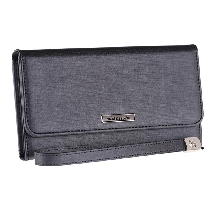 NILLKIN Bazaar Series Leather Case Purse for iPhone 6 Plus / 6s Plus 5.5 Inch - Black-3