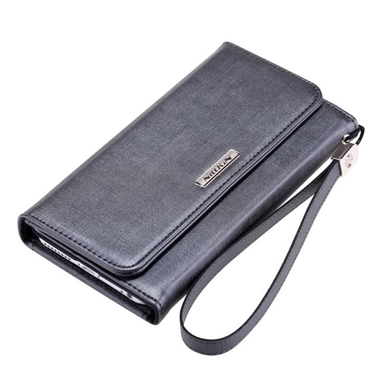 NILLKIN Bazaar Series Leather Case Purse for iPhone 6 Plus / 6s Plus 5.5 Inch - Black-4