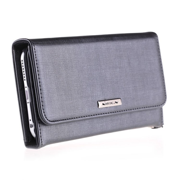 NILLKIN Bazaar Series Leather Case Purse for iPhone 6 Plus / 6s Plus 5.5 Inch - Black-7