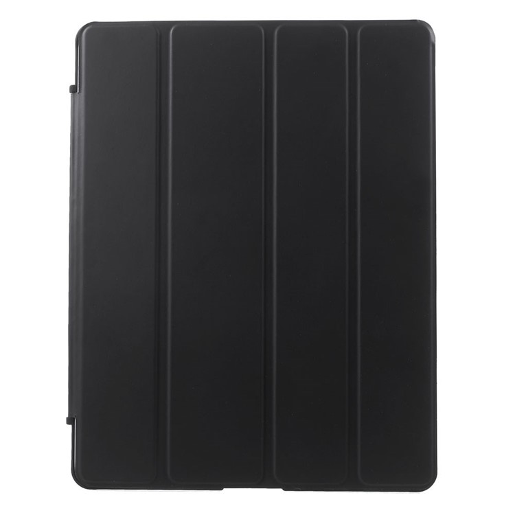Four-fold Smart Leather Stand Case for iPad 2 3 4 - Black-2