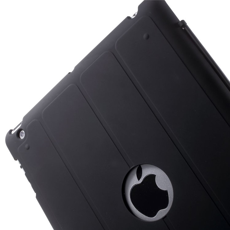 Four-fold Smart Leather Stand Case for iPad 2 3 4 - Black-9