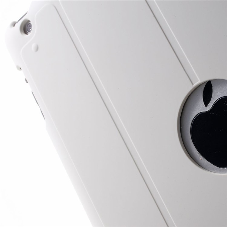 Four-fold Smart Leather Stand Case for iPad 2 3 4 - White-10