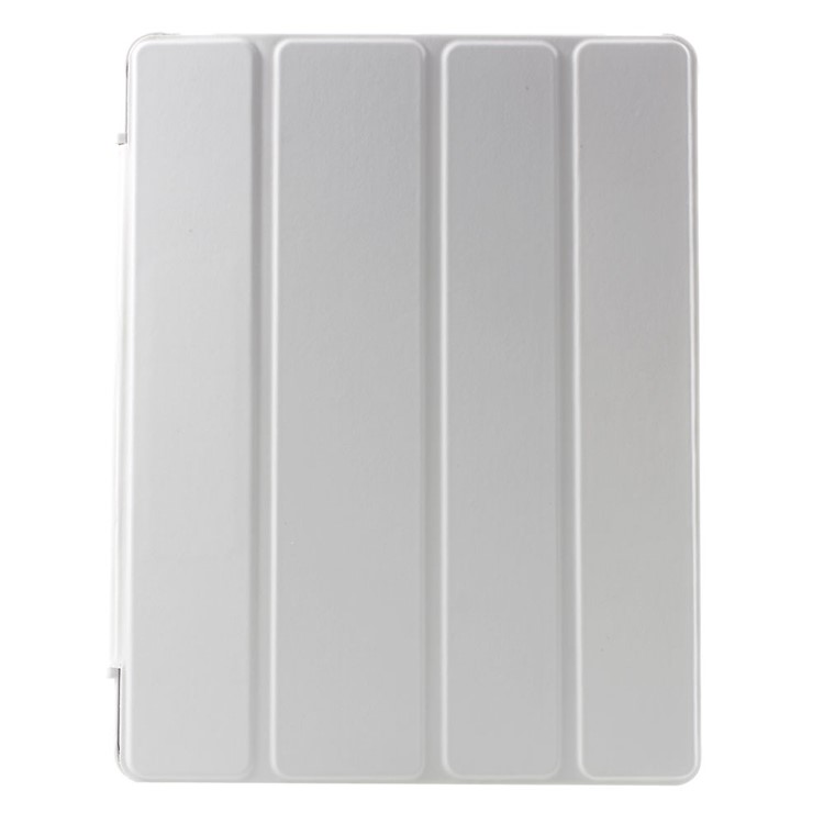 Four-fold Smart Leather Stand Case for iPad 2 3 4 - White-2