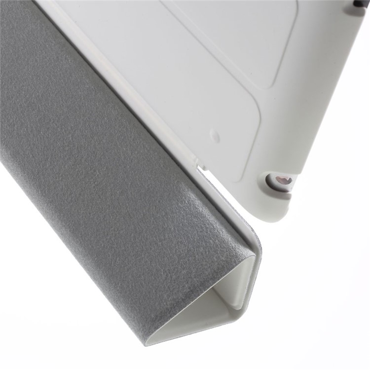Four-fold Smart Leather Stand Case for iPad 2 3 4 - White-8