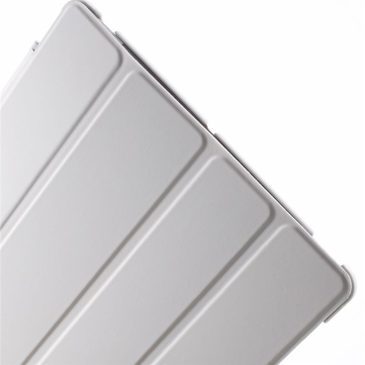 Four-fold Smart Leather Stand Case for iPad 2 3 4 - White-9