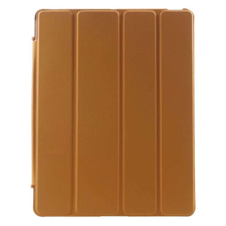 Four-fold Smart Leather Stand Cover for iPad 2 3 4 - Orange-2
